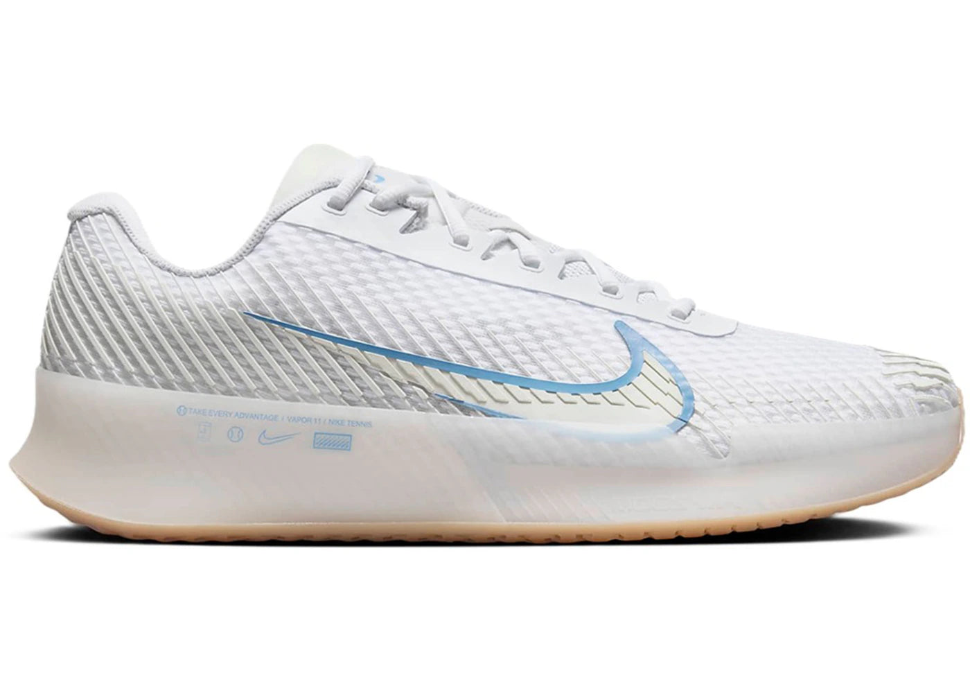Nike Court Air Zoom Vapor 11 HC - Blanc Voile Gum