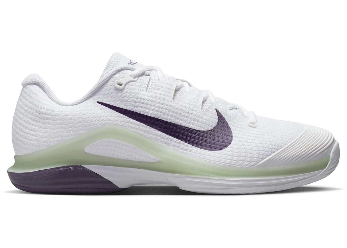 Nike Court Air Zoom Vapor 12 HC White Volt Dark Raisin