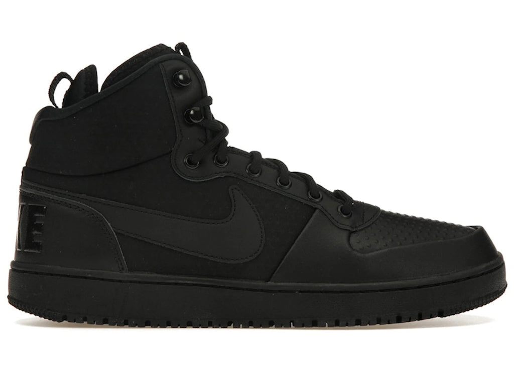 Nike Court Borough Mid Winter Triple Black - main view
