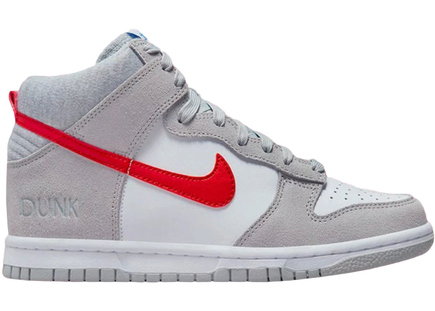 Nike Dunk High-Athletic Club Grey Red (GS)