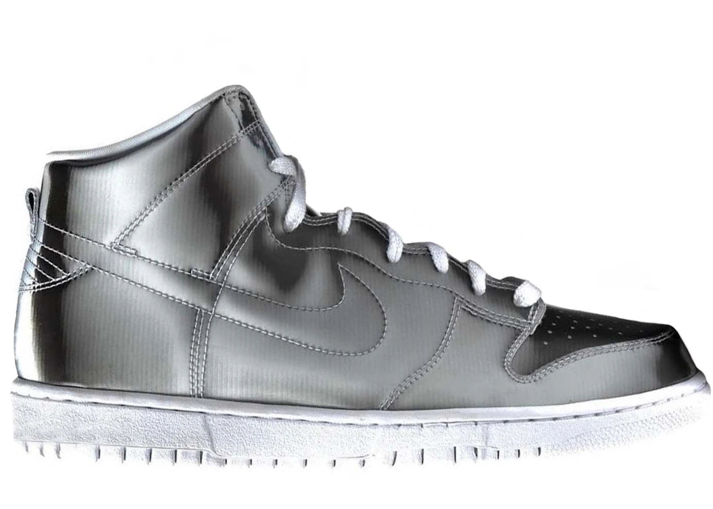 Nike Dunk High-CLOT Metallic Silver (With Card)