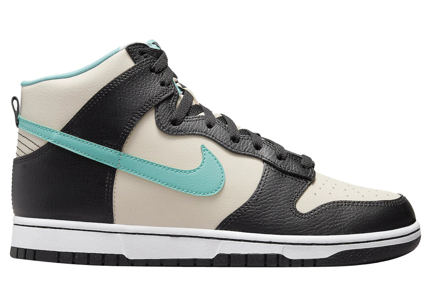 Nike Dunk High EMB-Beige Black Washed Teal