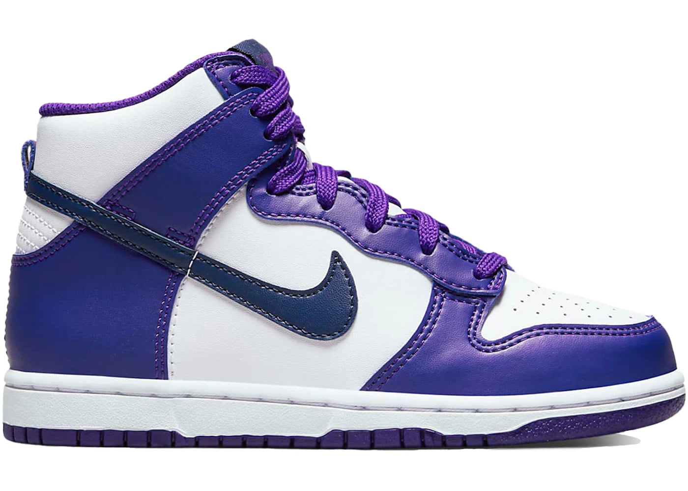 Nike Dunk High-Electro Purple Midnght Navy (PS)