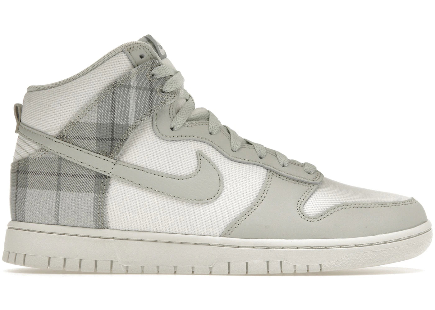 Nike Dunk High SE-Tartan Plaid White Light Green