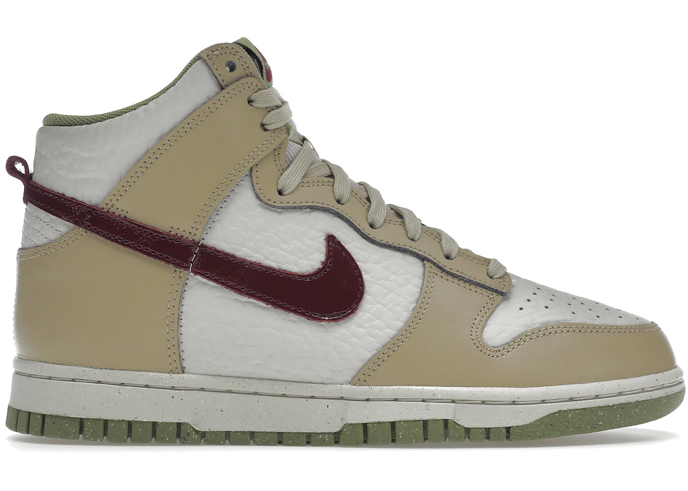 Nike Dunk High-Tumbled Tan White Brown (Women's)