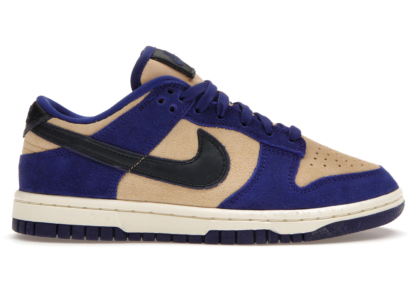 Nike Dunk Low LX en daim bleu (Femme)