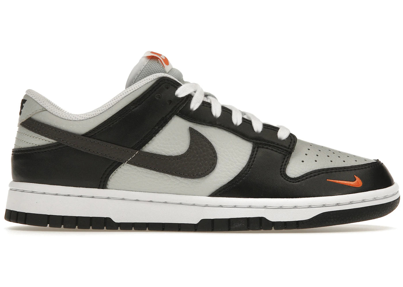 Nike Dunk Low-Black Total Orange Mini Swoosh