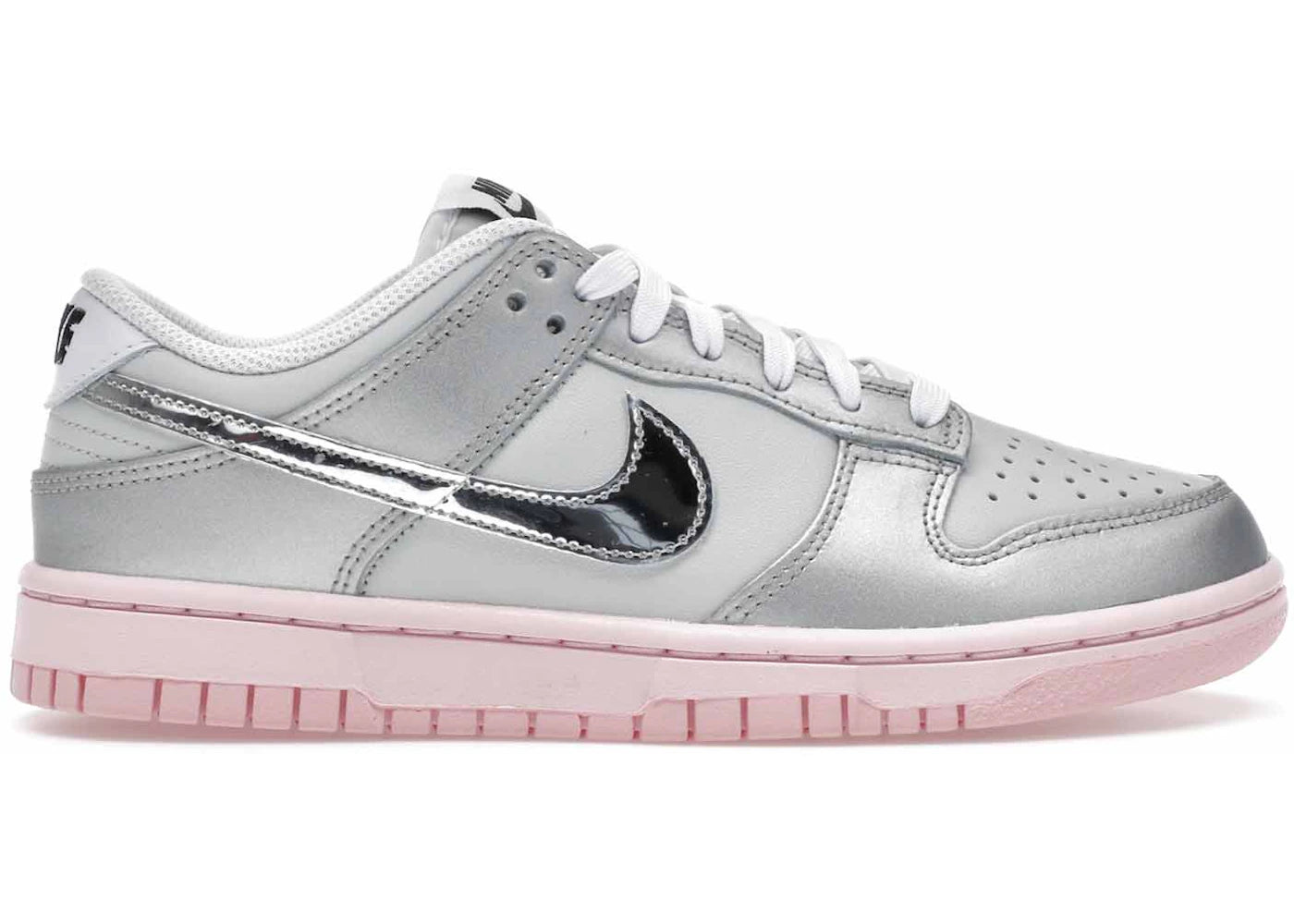 Nike Dunk Low LX-Metallic Silver Pink Foam (Women's)