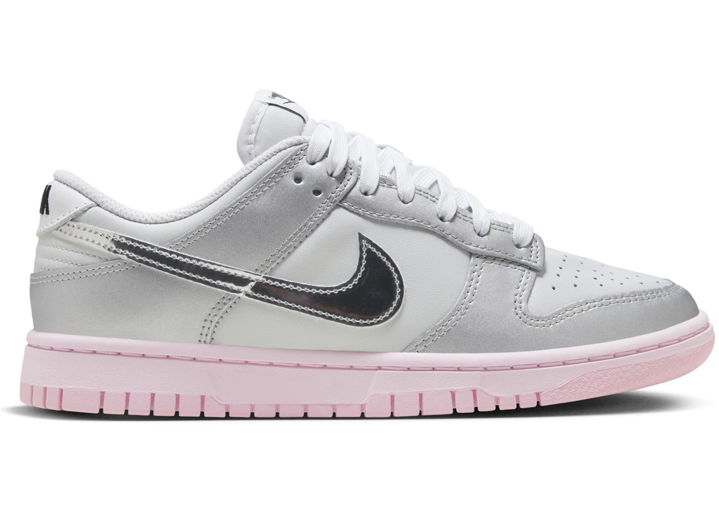 Nike Dunk Low LX-Metallic Silver Pink Foam (Women's)