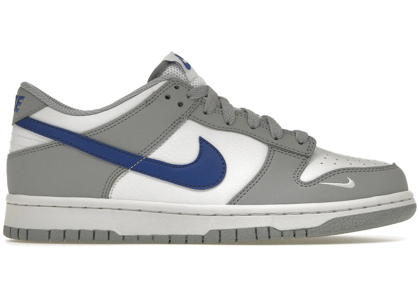Nike Dunk Low Mini Swoosh Wolf Gray Game Royal (GS)