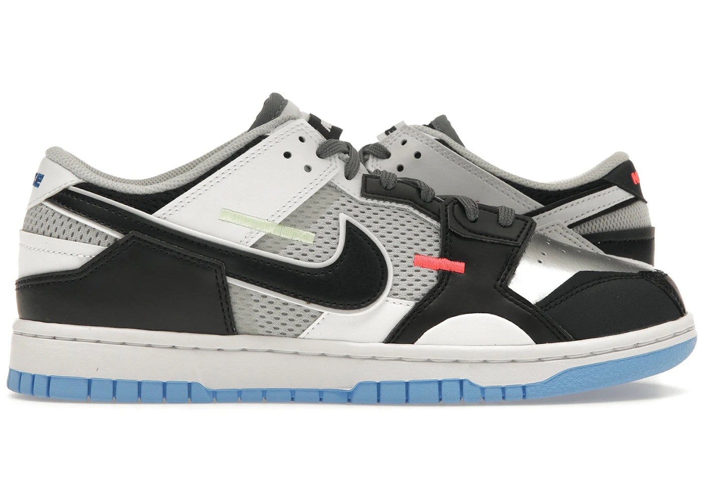 Nike Dunk Low Scrap-Black Neutral Gray University Blue White