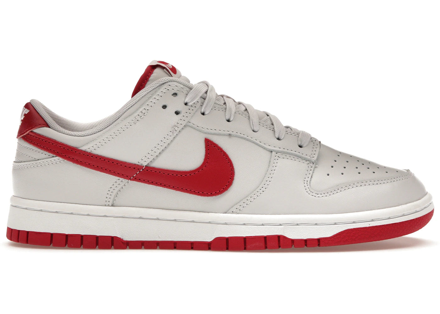 Nike Dunk Low-Vast Grey Varsity Red