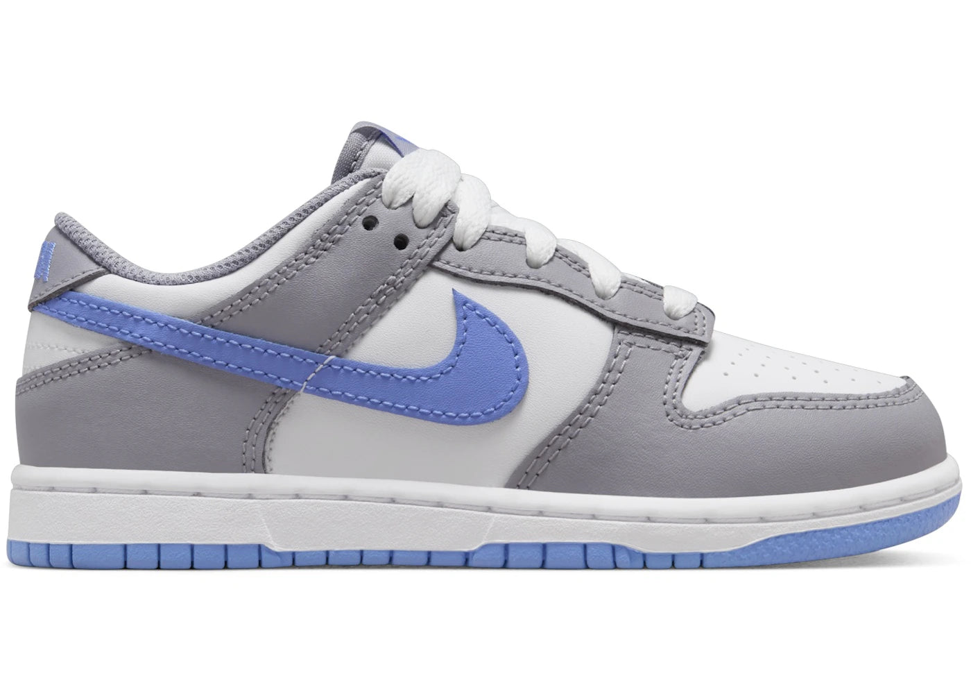 Nike Dunk Low - Blanc, Gris Ciment, Royal Pulse (PS)