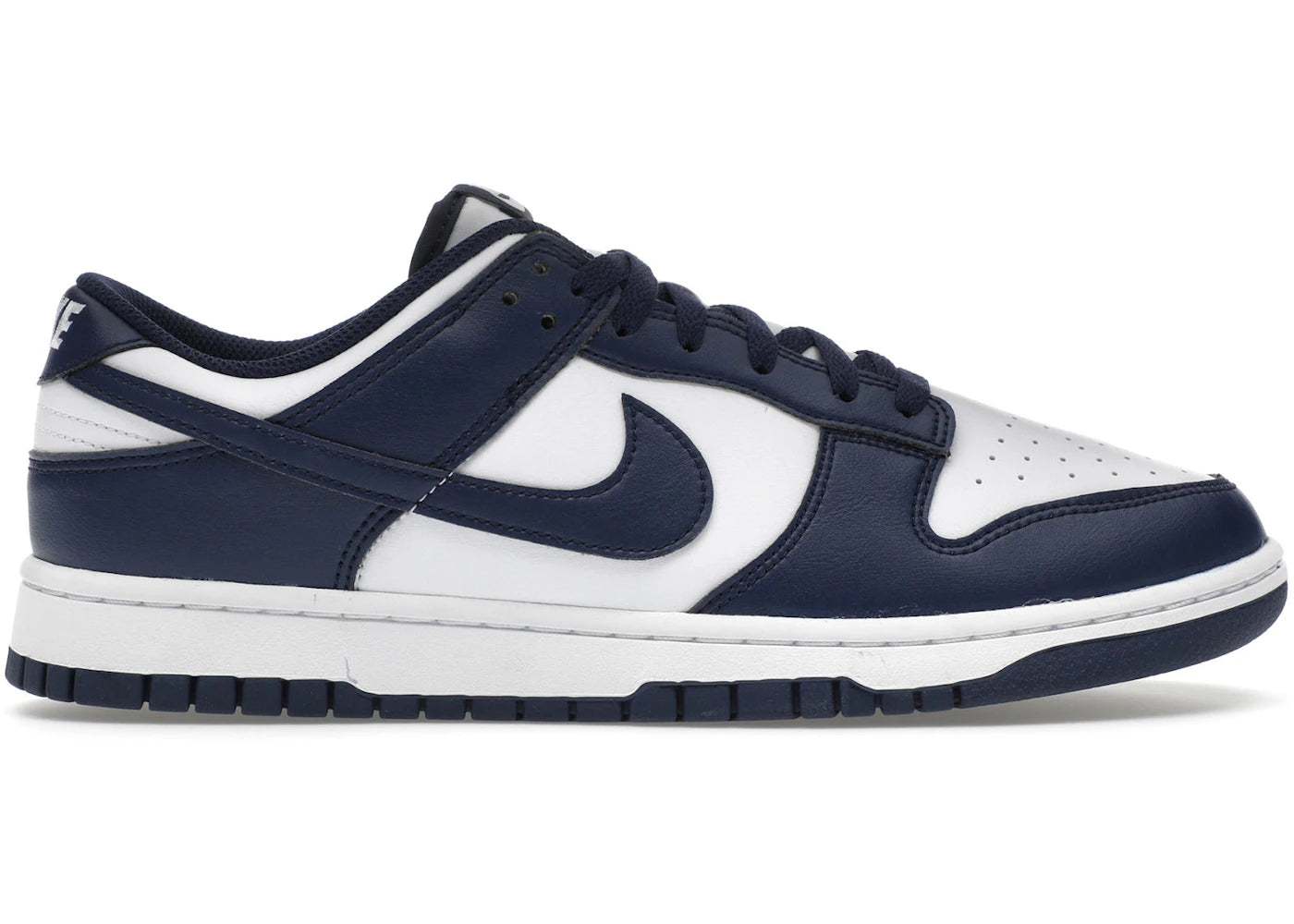 Nike Dunk Low-White Midnight Navy