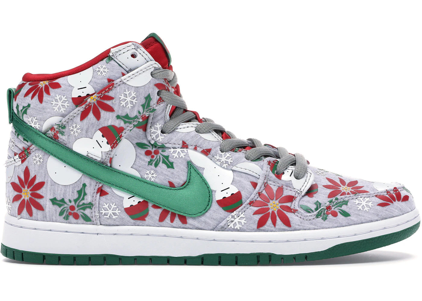 Nike SB Dunk High-Concepts Ugly Christmas Sweater Grey