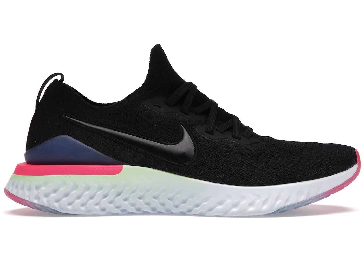Nike Epic React Flyknit 2-Black Sapphire Hyper Pink