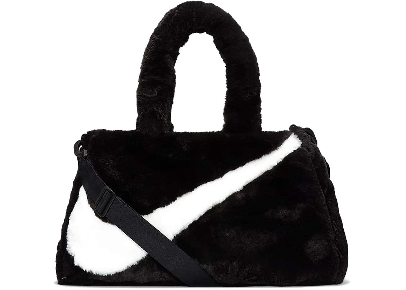 Nike Faux Fur Tote Bag Black - main view