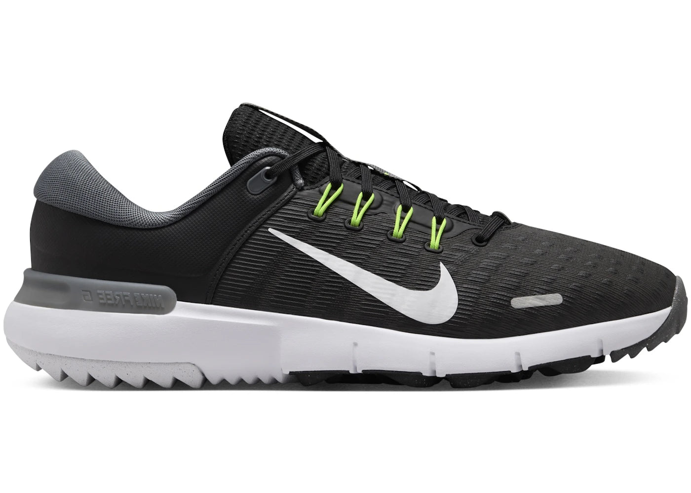Nike Free Golf Next Nature Black Iron Grey Volt White