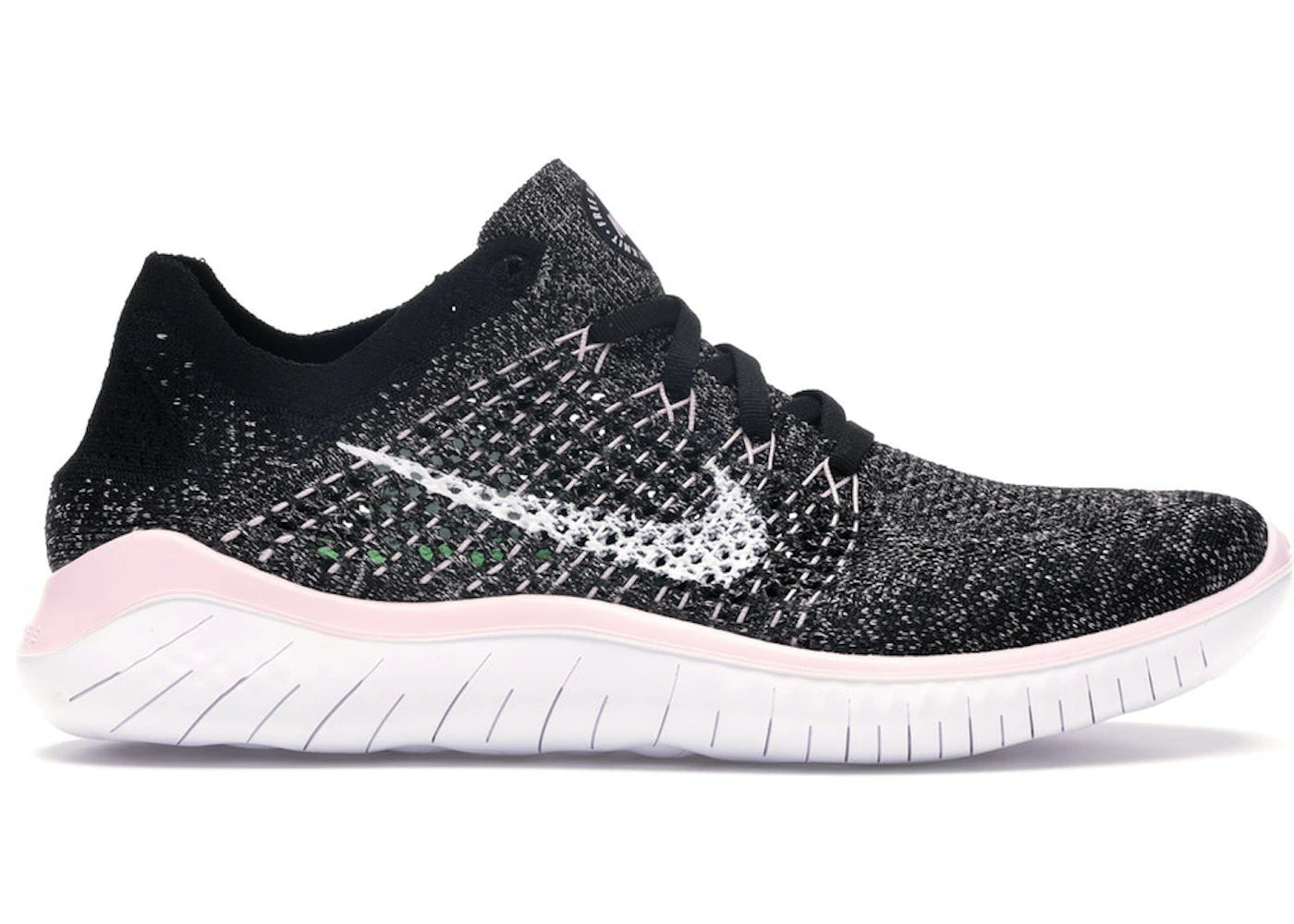 Nike Free RN Flyknit 2018-Black Pink Foam (Women's)