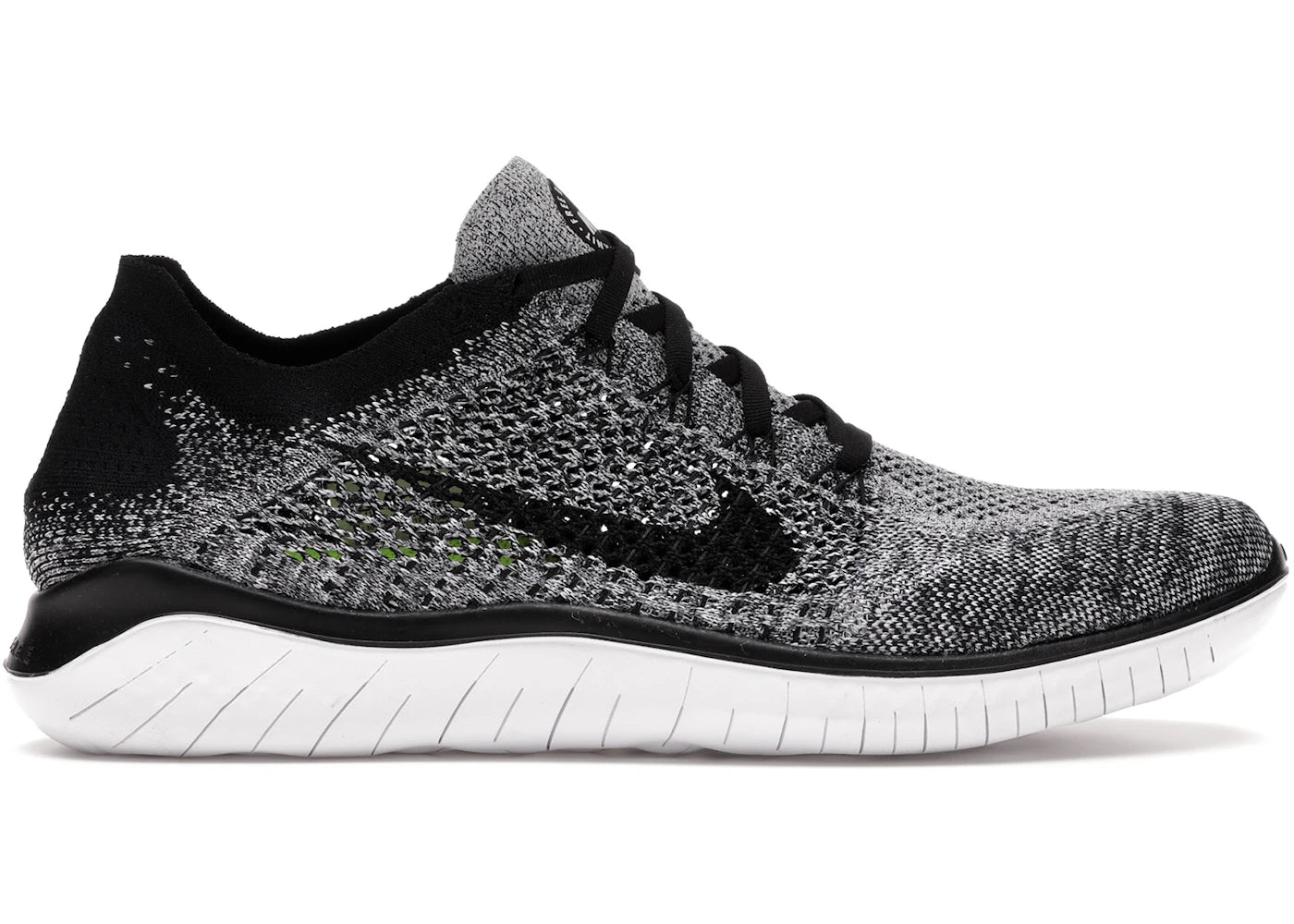 Nike Free RN Flyknit 2018-Black White Ombre