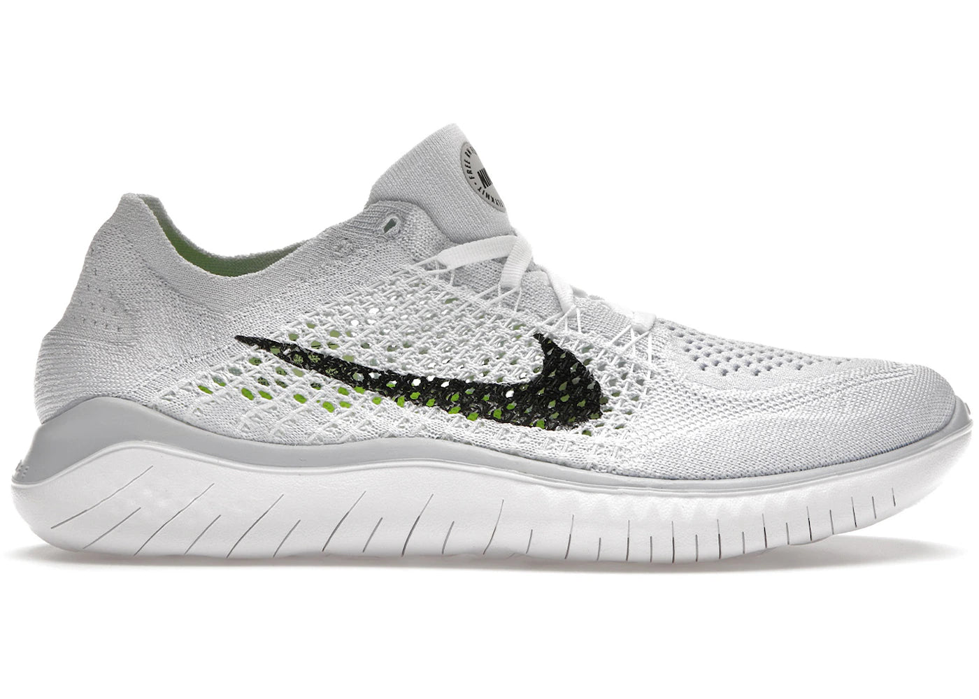 Nike Free RN Flyknit 2018-White Pure Platinum (Women's)