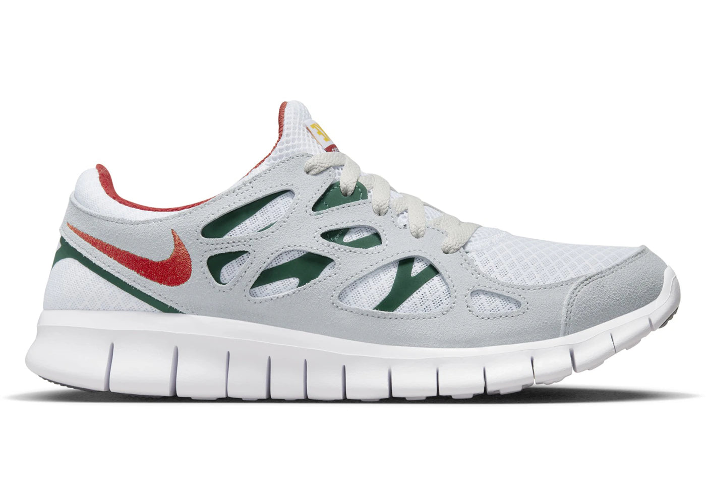 Nike Free Run 2-Grey Cinnabar Gorge Green