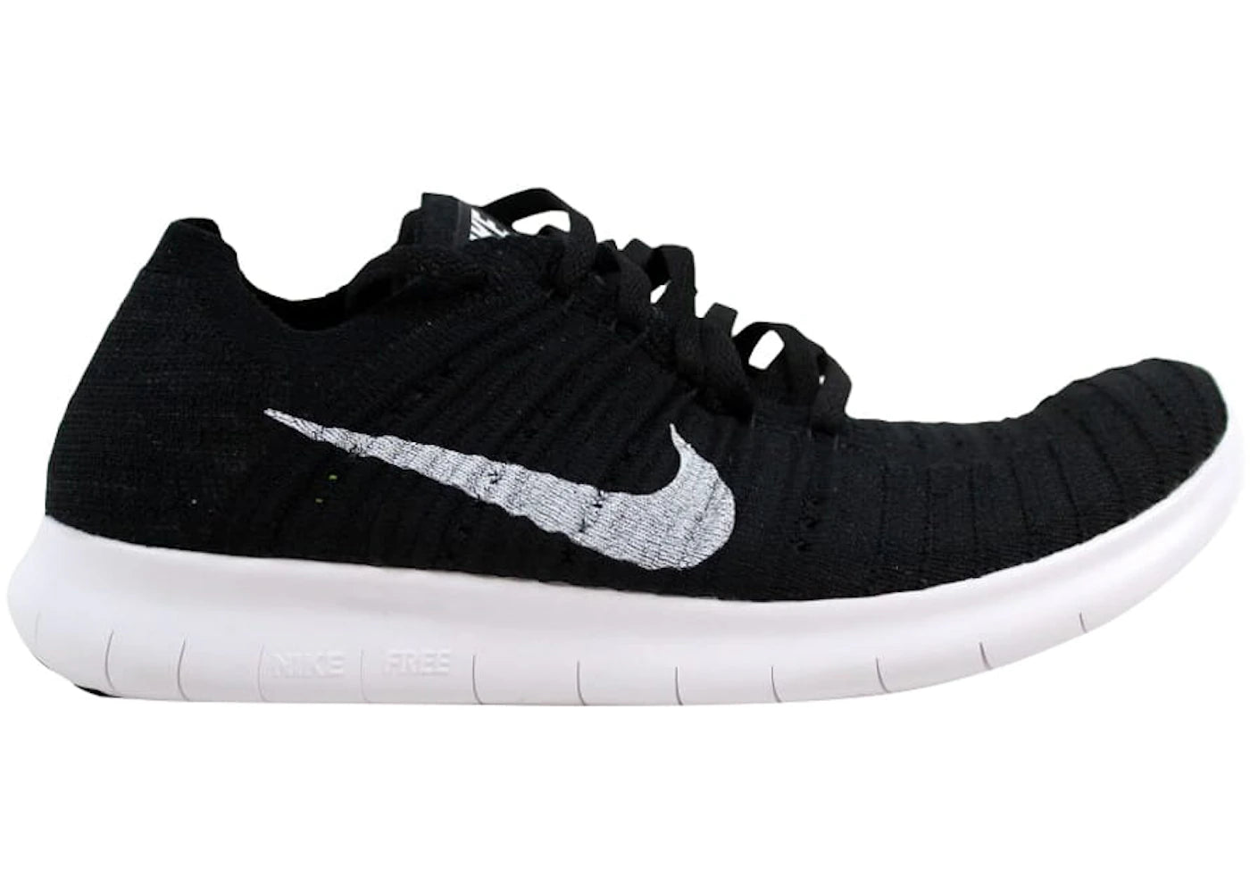 Nike Free Run Flyknit Black/White