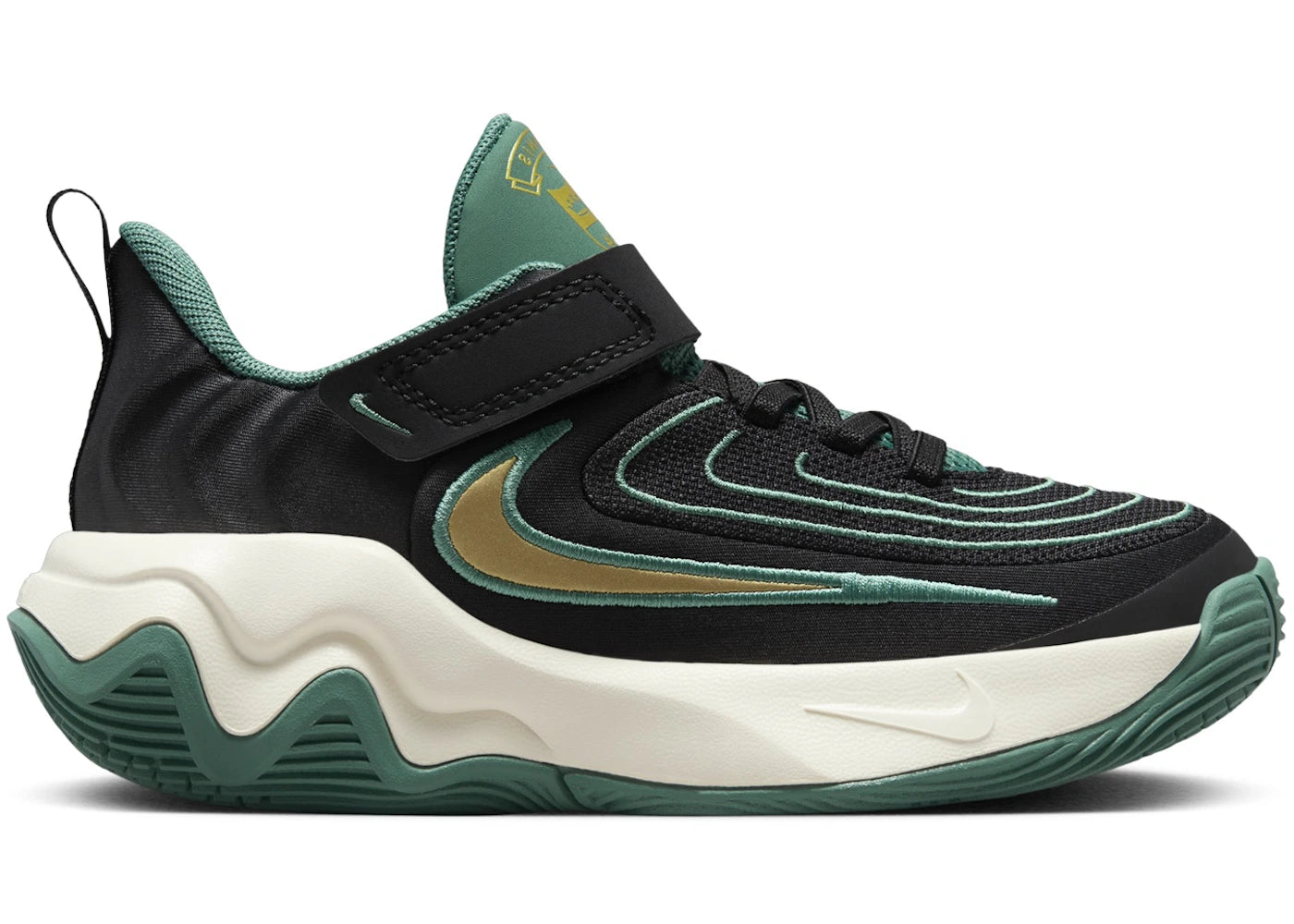 Nike Giannis Immortality 4 - Noir Bicoastal Ivoire pâle Or métallisé (PS)
