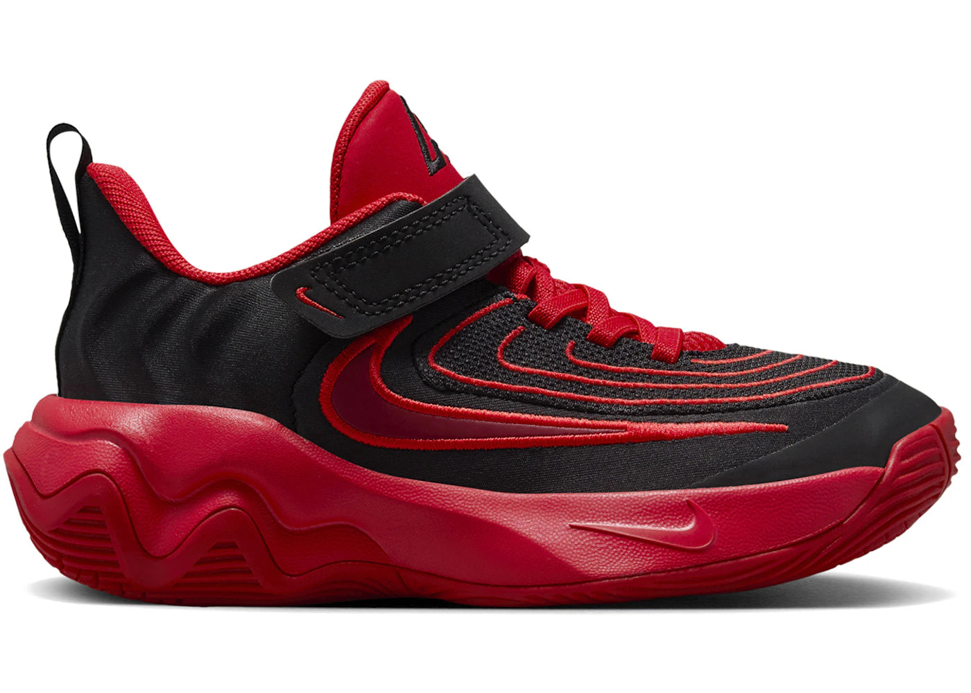 Nike Giannis Immortality 4 - Noir - Rouge universitaire - Rouge équipe (PS)