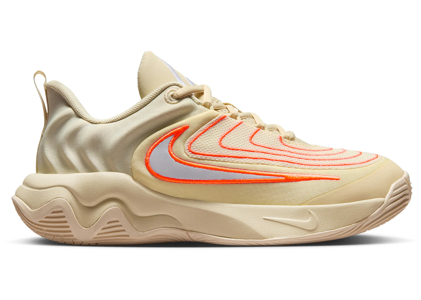 Nike Giannis Immortality 4 - Kaki clair, albâtre, orange total, blanc (GS)