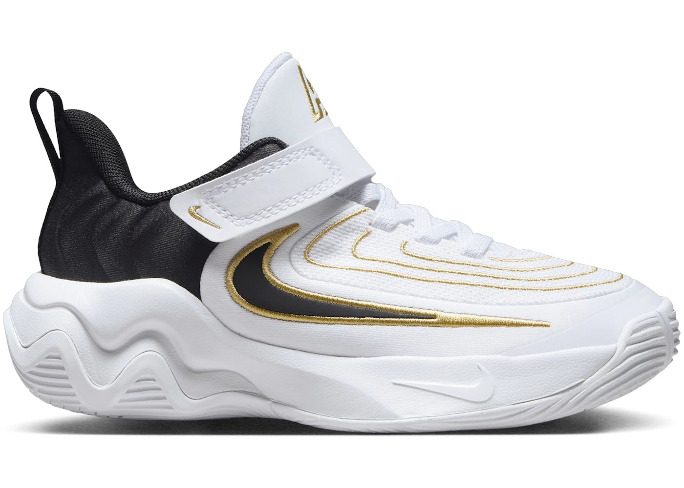 Nike Giannis Immortality 4 - Blanc, Or Métallisé, Noir (PS)
