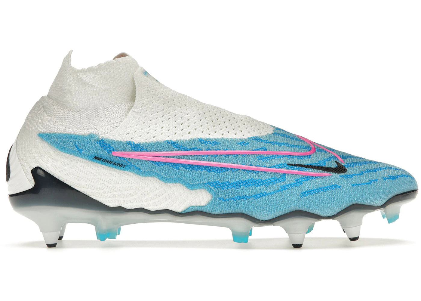 Nike Gripknit Phantom GX Elite Dynamic Fit SG-Pro Anti-Clog Traction-Blast Pack Baltic Blue