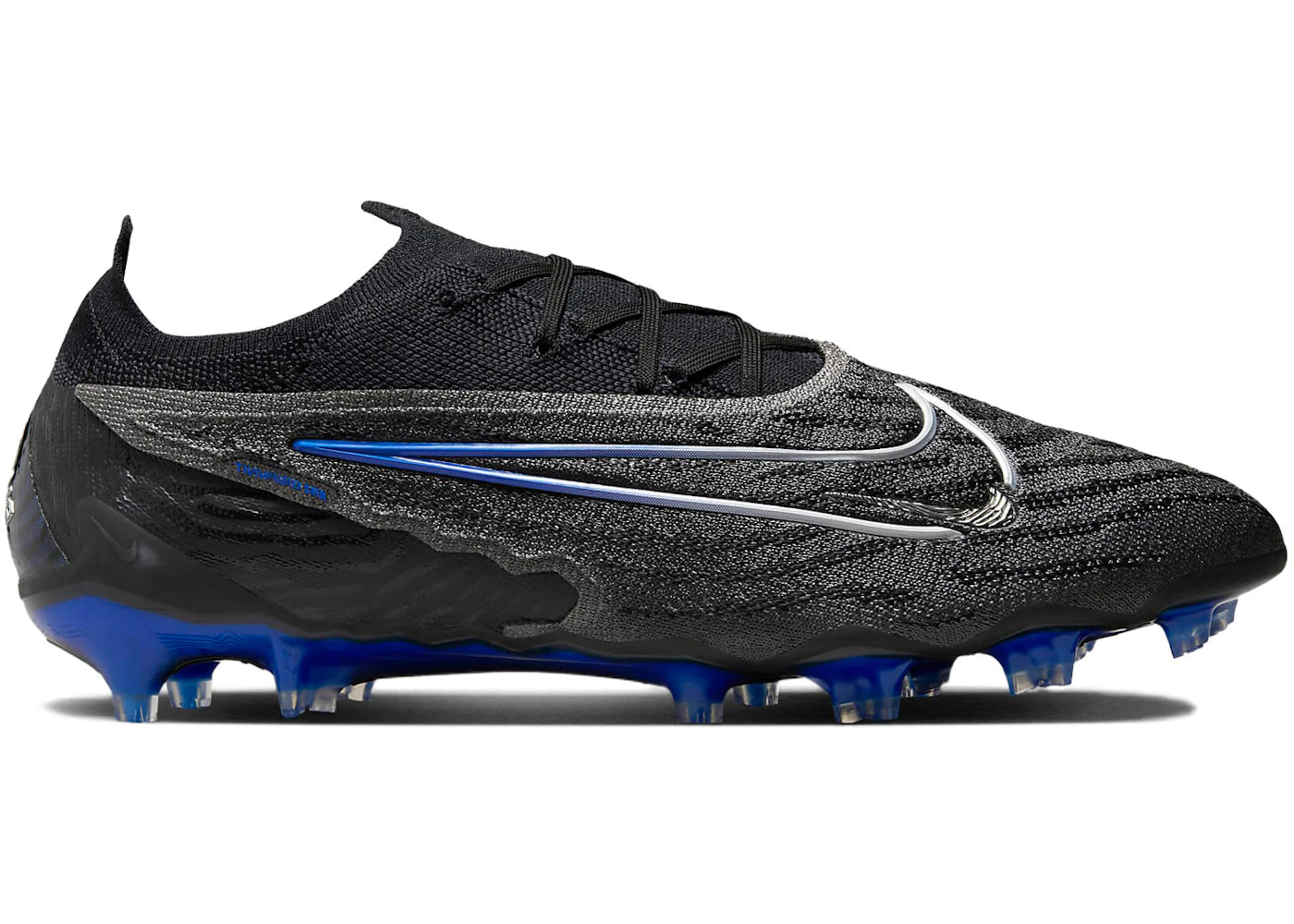Nike Gripknit Phantom GX Elite FG - Noir Hyper Royal