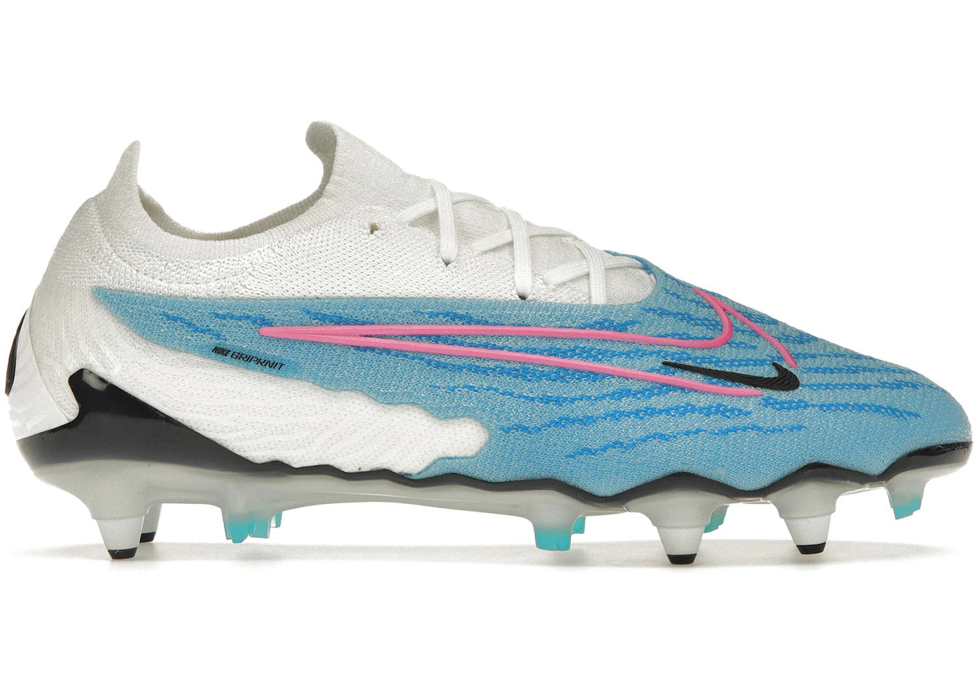 Nike Gripknit Phantom GX Elite SG-Pro Anti-Clog Traction-Blast Pack Baltic Blue