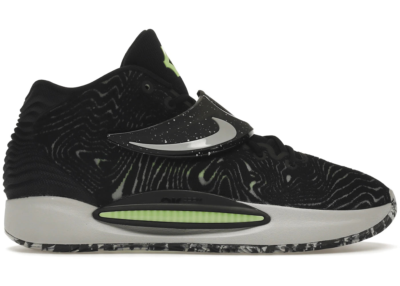 Nike KD 14 - Noir Citron Vert Fluorescent