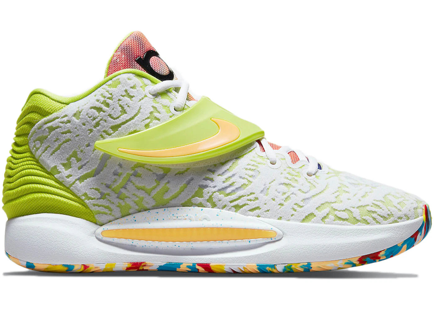 Nike KD 14 - Blanc Vert Citron