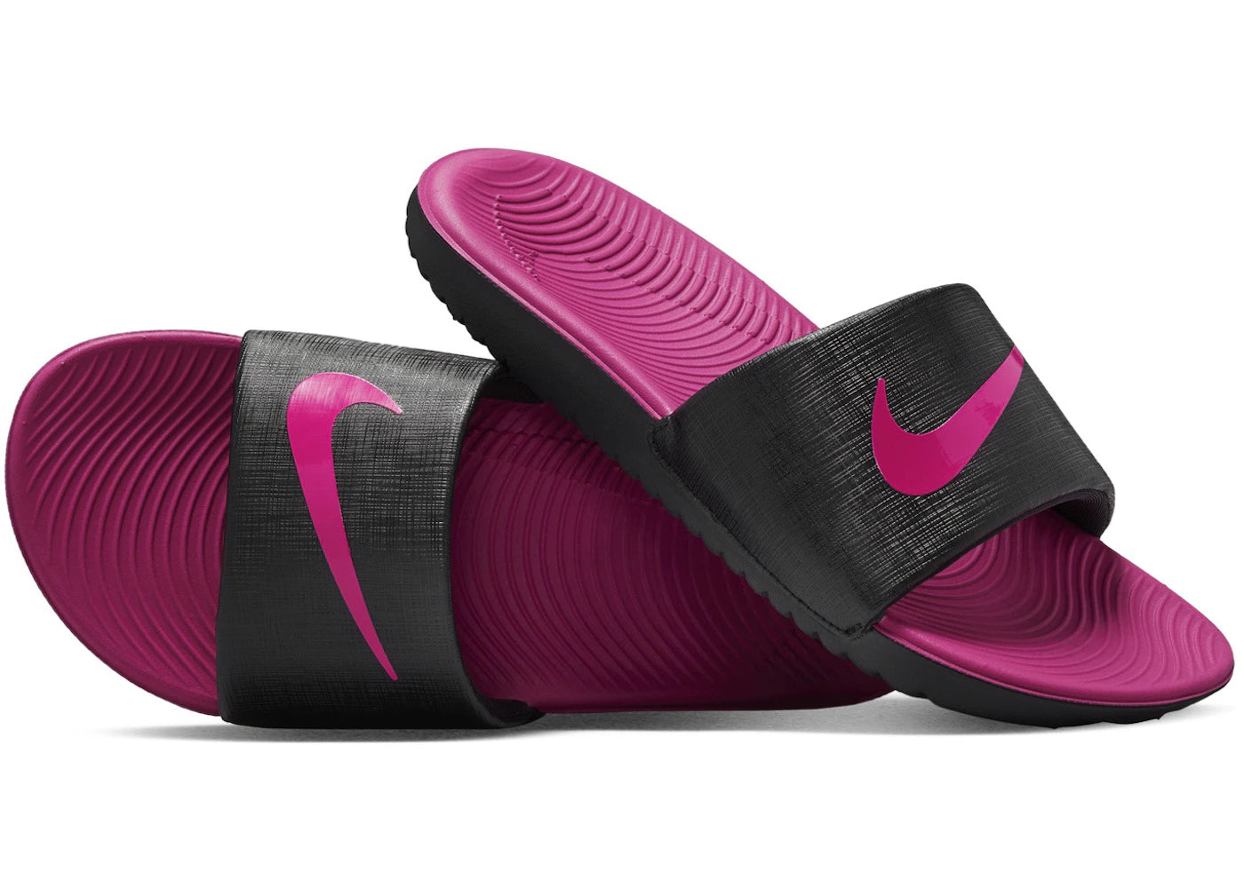 Nike Kawa Slide Black Vivid Pink