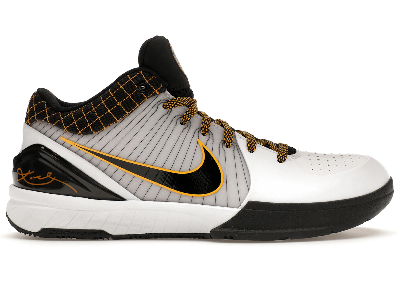 Nike Kobe 4 Protro-White Black Del Sol