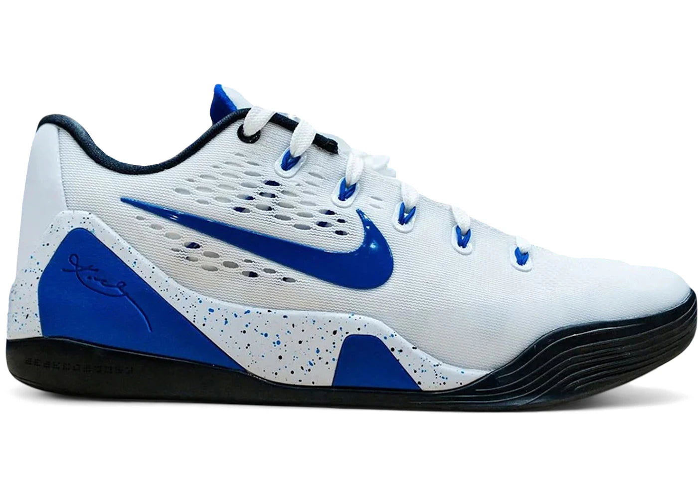 Nike Kobe 9 EM Low Protro Duke Blue Devils PE White