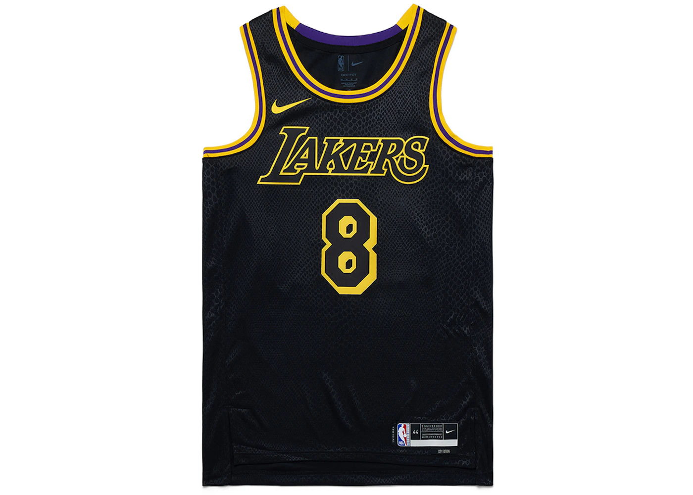 Nike Kobe Mamba Mentality Los Angeles Lakers City Edition Swingman Jersey (FW23)-Black