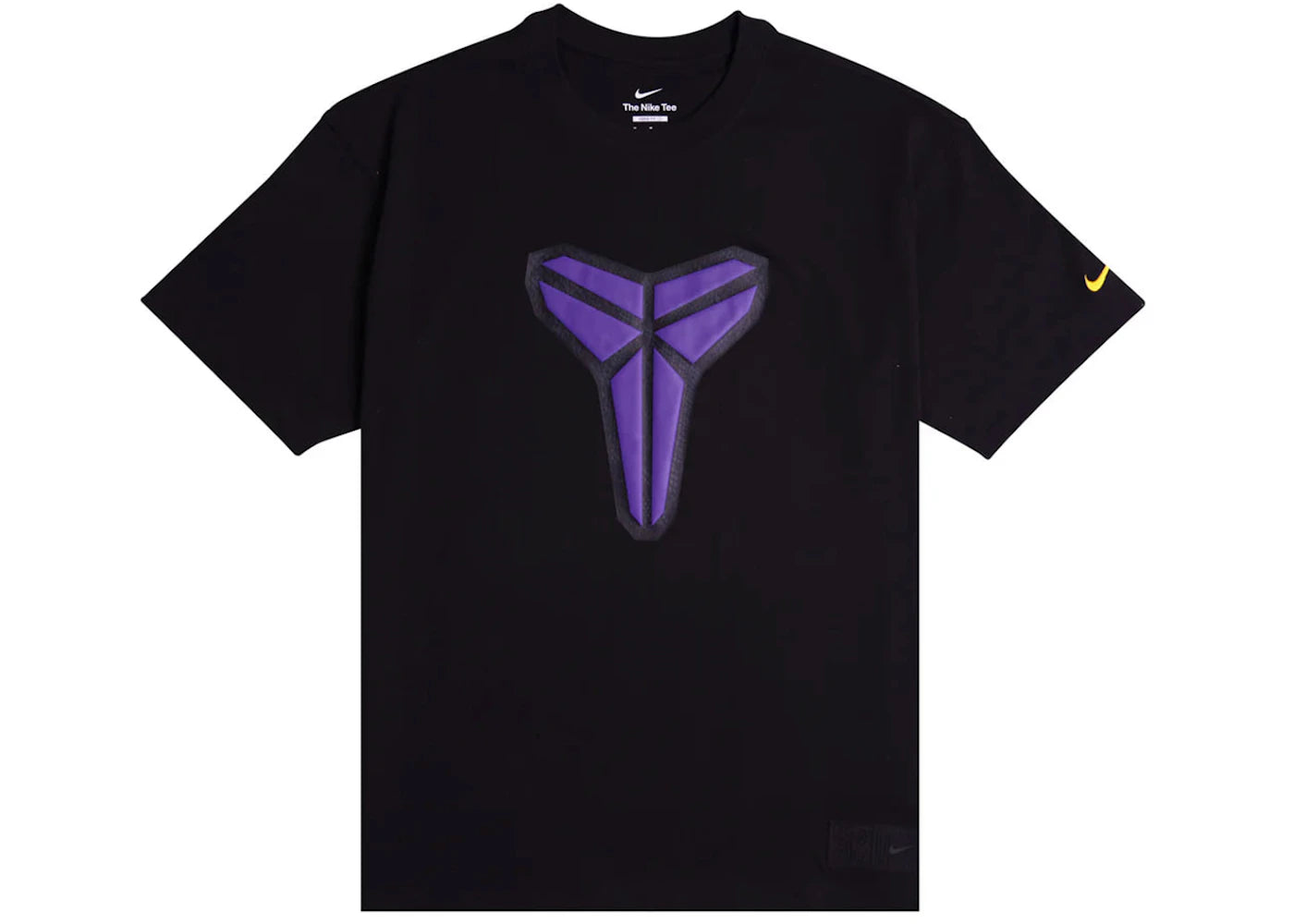 Nike Kobe Max90 Basketball Short Sleeve Loose Fit T-shirt-Black/Purple
