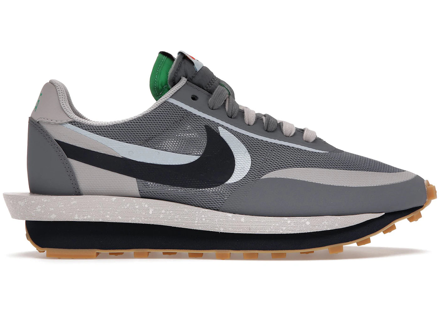 Nike LD Waffle-sacai CLOT Kiss of Death 2 Cool Grey
