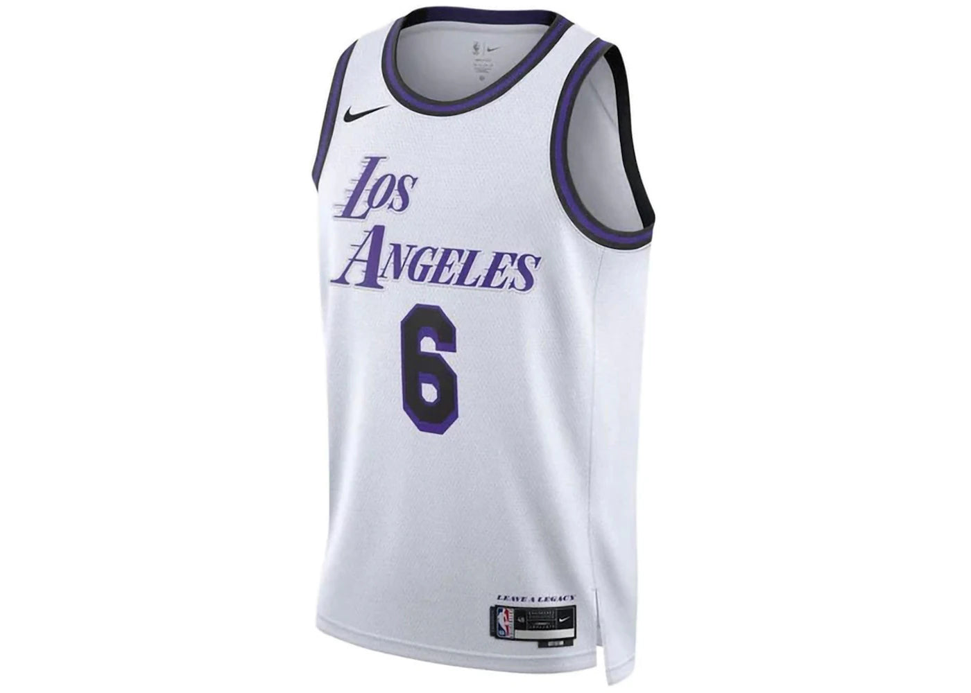 Nike LeBron James L.A. Lakers Dri-FIT Jersey-White