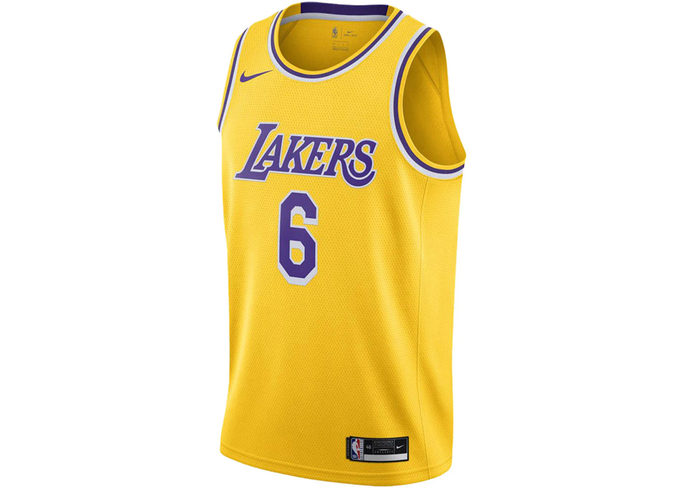 Nike LeBron James Lakers Icon Edition Jersey-Yellow/Purple