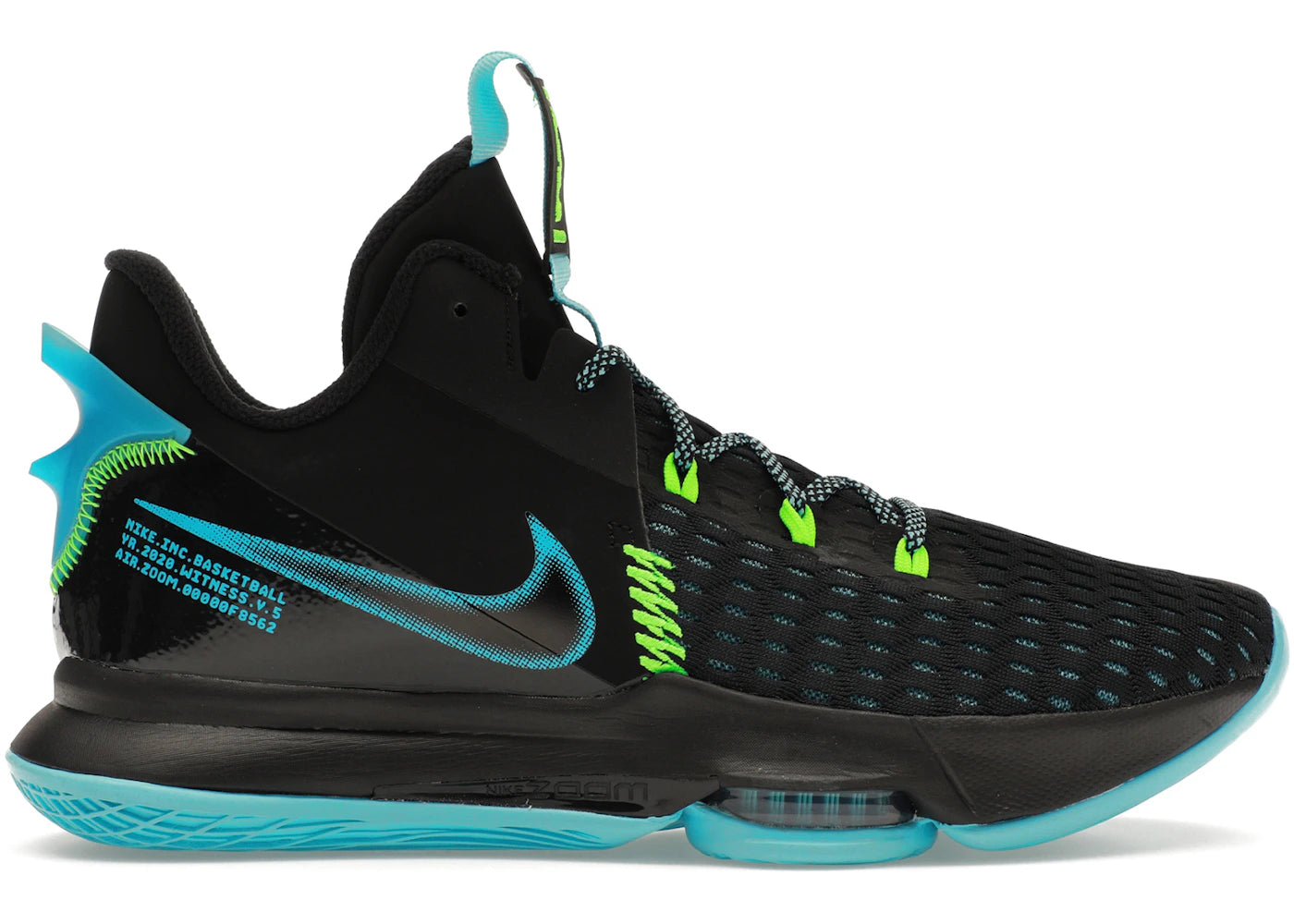 Nike LeBron Witness 5-Black Light Blue Fury