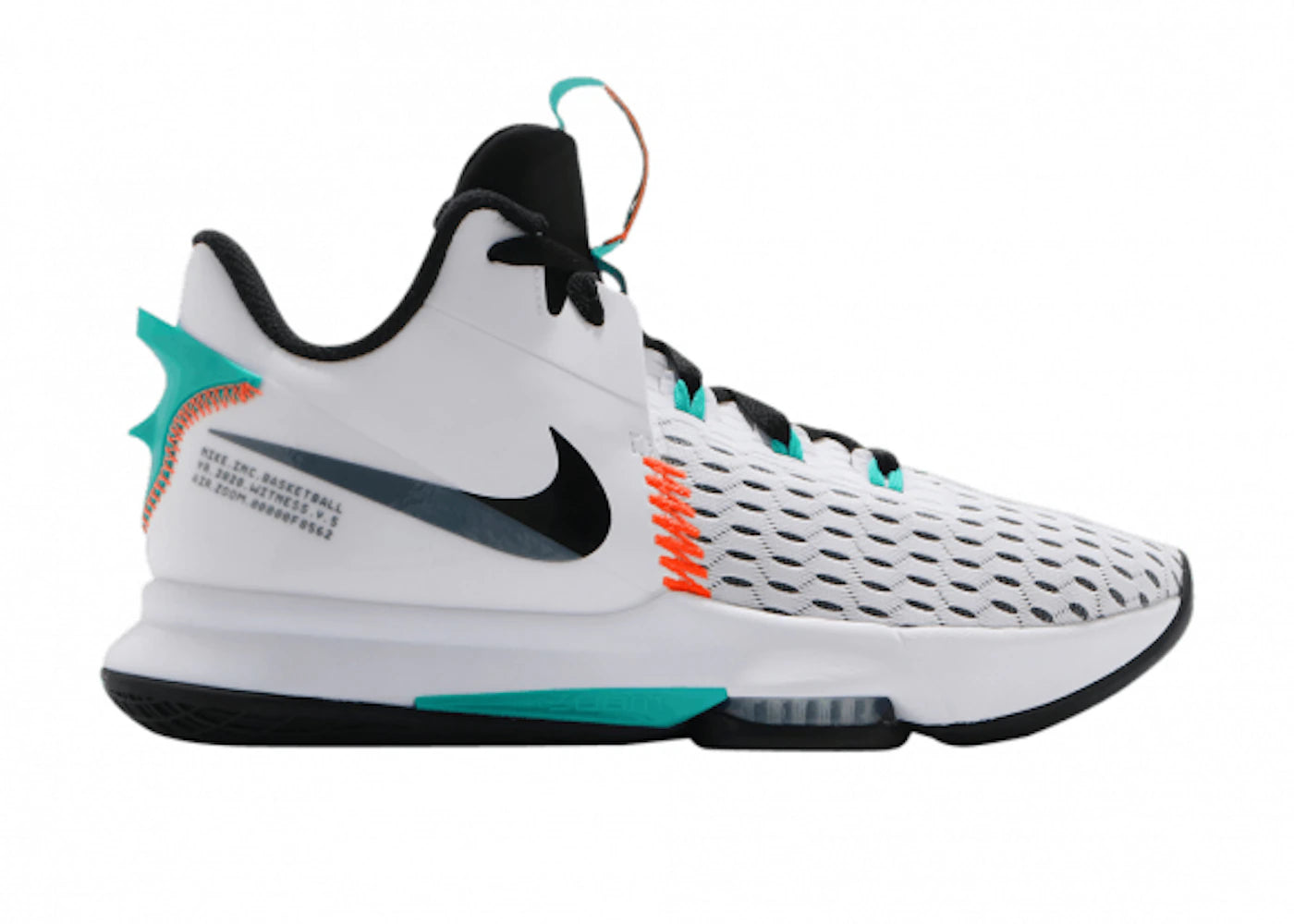 Nike LeBron Witness 5-White Clear Jade