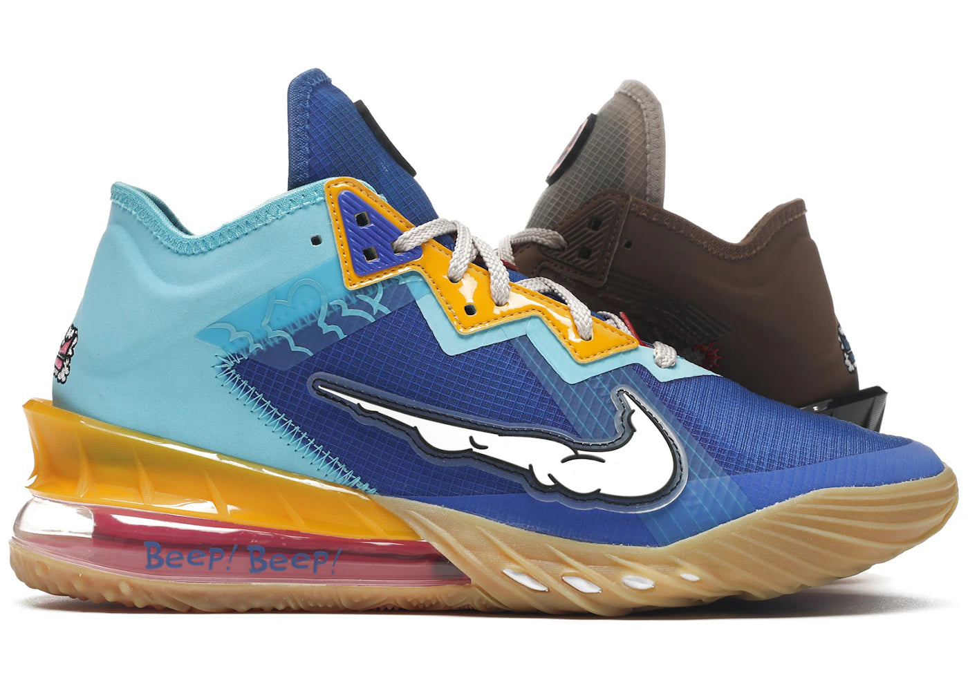 Nike LeBron 18 Low-Wile E. vs Roadrunner Space Jam