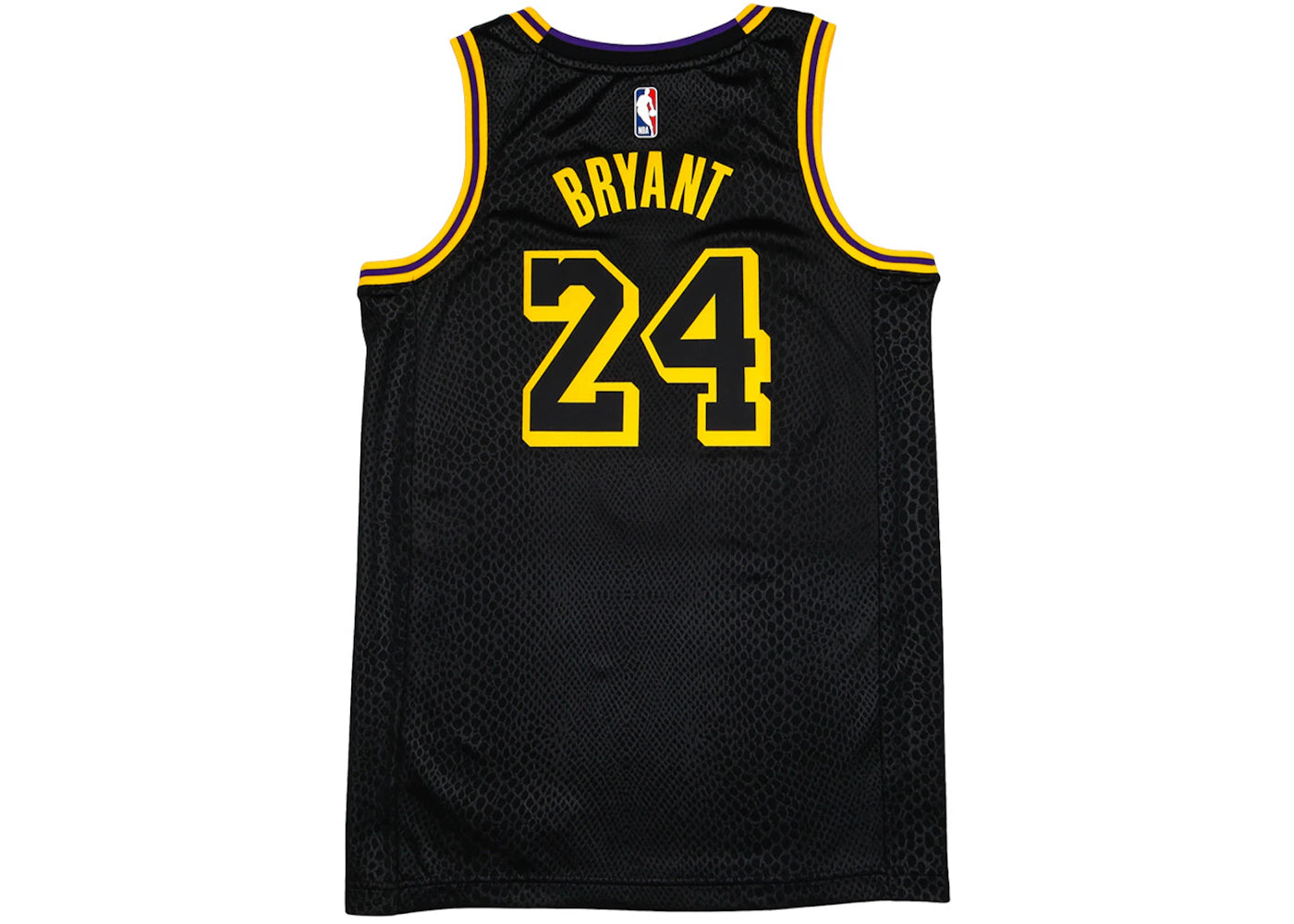 Nike Los Angeles Lakers Kobe Bryant Black Mamba City Edition Swingman Jersey-Black/Gold