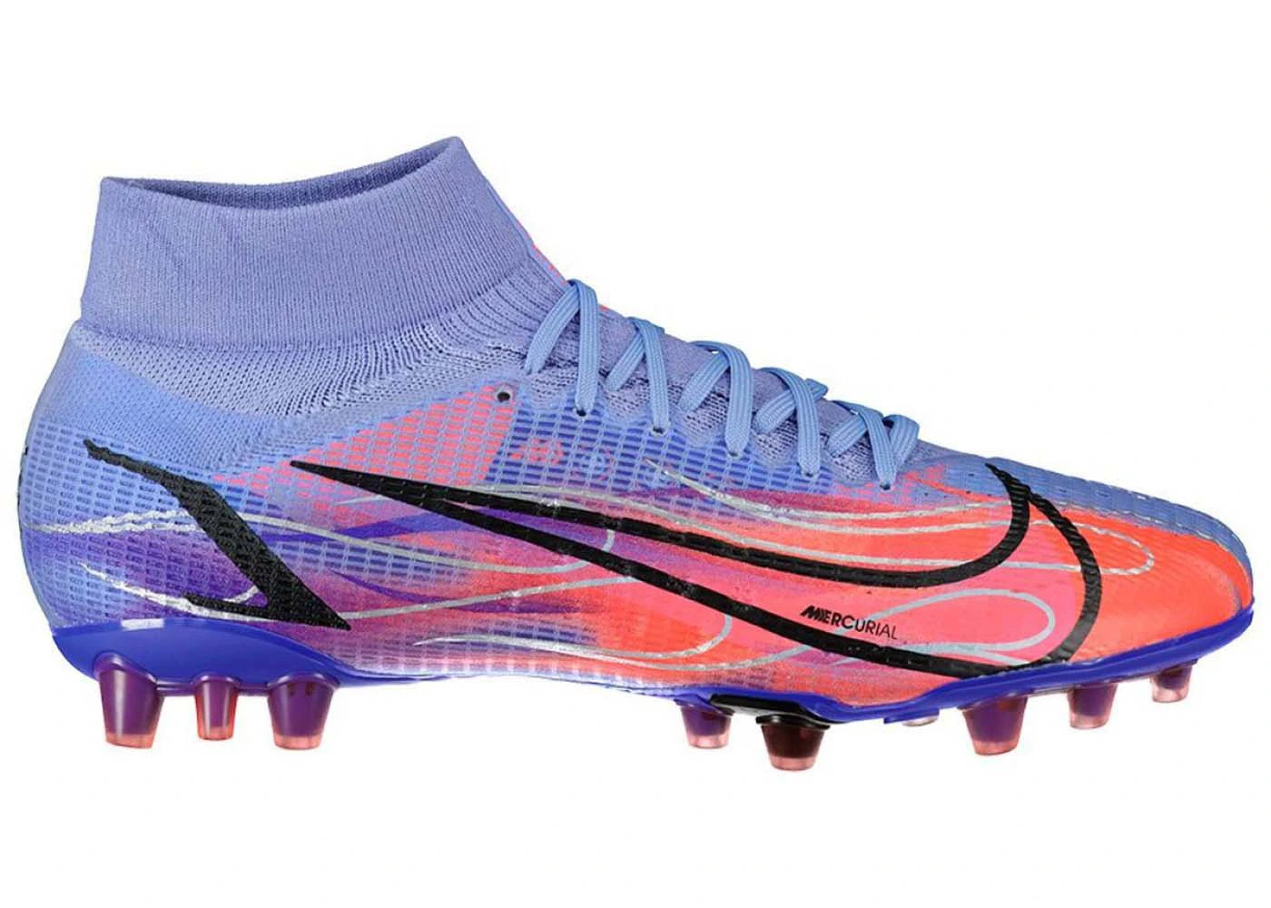 Nike Mercurial Superfly 8 FG-Kylian Mbappe Flames (Purple Sole)