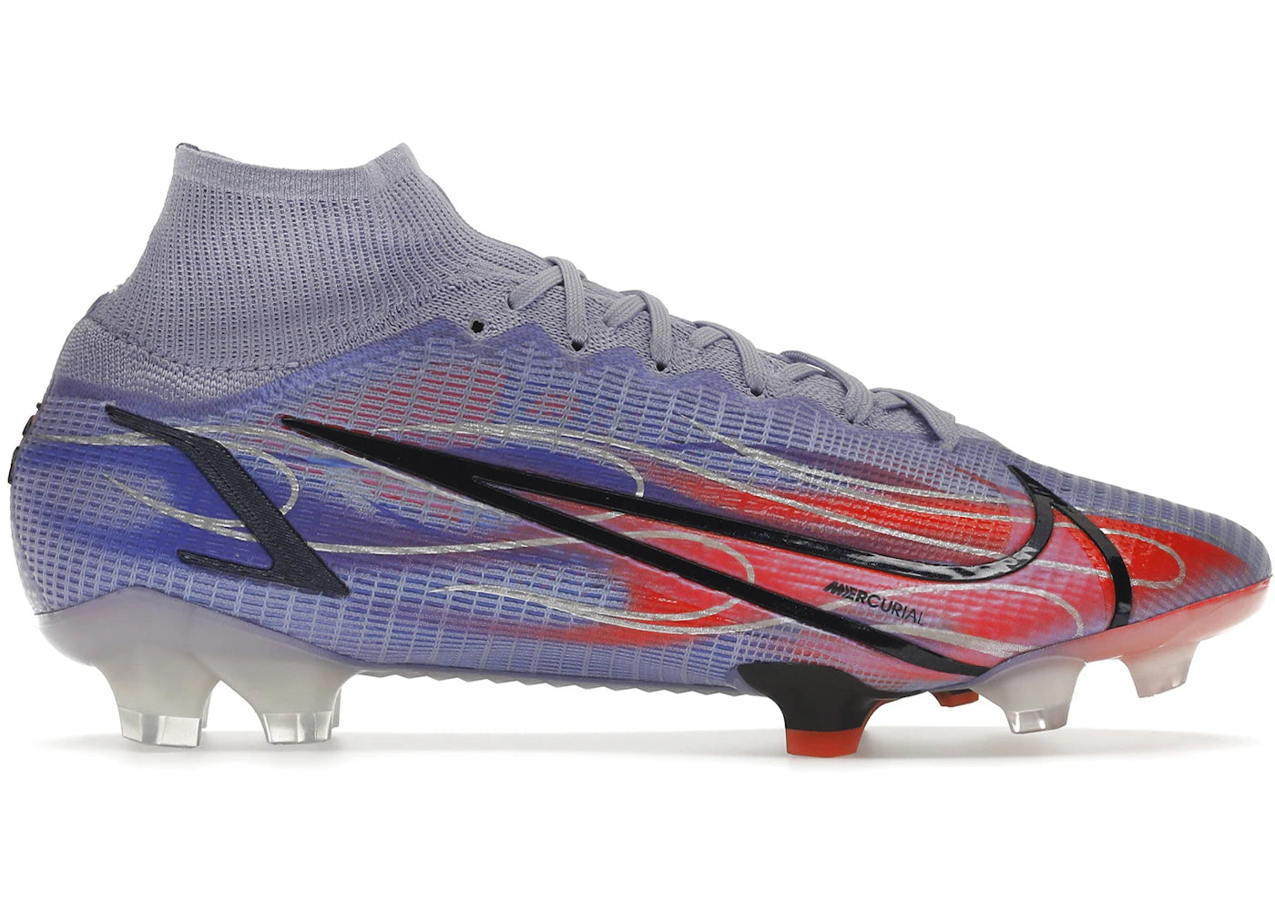 Nike Mercurial Superfly 8 FG-Kylian Mbappe Flames (Clear Sole)